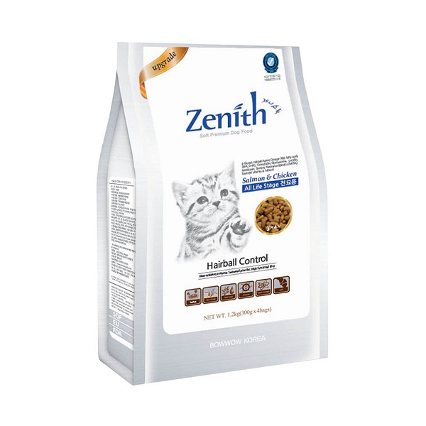 Thuộc dòng sản phẩm thức ăn hạt mềm cao cấp cho thú cưng. Thức ăn hạt mềm chó con Zenith Puppy được chế biến từ thịt cừu tươi, thịt nạc gà rút xương, gạo lứt, yến mạch và dầu cá hồi.