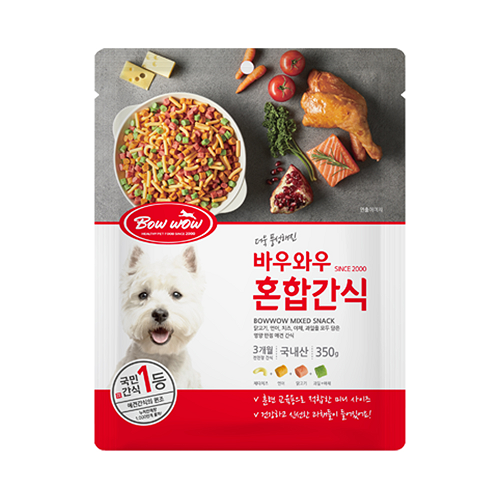 Gói snack Bowwow Mixed Snack cho chó giúp thưởng huấn luyện và chăm sóc răng miệng