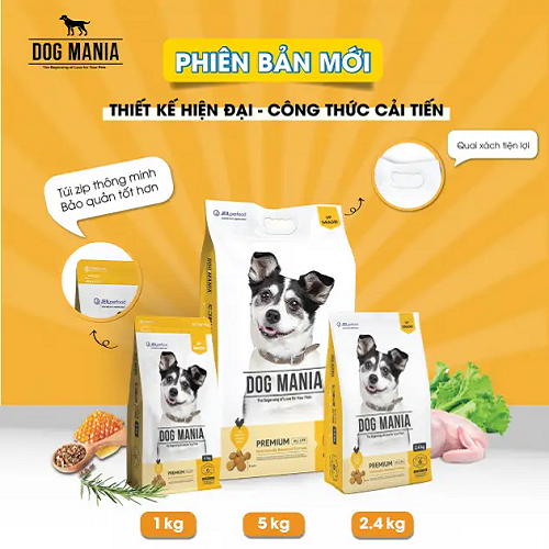 Dog Mania – Thức ăn cho chó phiên bản mới, bao bì tiện lợi và công thức cải tiến