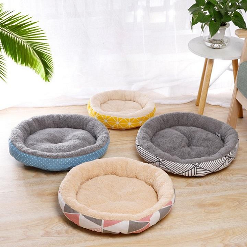 Giường hình oval tròn êm ái cho chó mèo