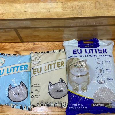 Cát mèo Eu Litter với các mùi hương Cafe & bạc hà