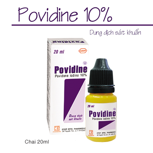 Chai thuốc sát khuẩn Povidine 10% dùng ngoài da