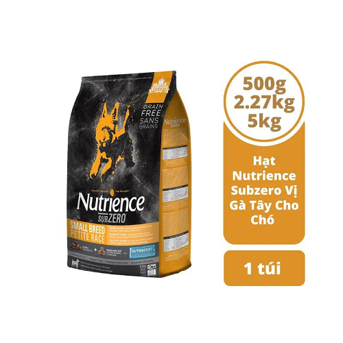 Hạt Nutrience Subzero vị gà tây cho chó, các loại 500g, 2.27kg và 5kg
