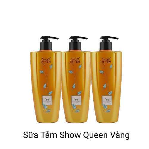 Sữa Tắm Show Queen Vàng cho chó, chai 3 lọ.