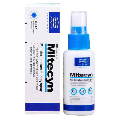 Mitecyn Spray trị ghẻ, nấm cho thú cưng hiệu quả.